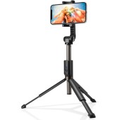 Selfie Stick Stabil Bluetooth, 90cm - Spigen Tripod Mount (S540W) - Black