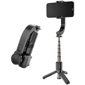 Selfie Stick Stabil cu Trepied si Telecomanda, 70cm - Techsuit (L08Mini) - Black