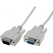 serial extension cable - DB-9 to DB-9 - 5 m, AK-610203-050-E