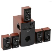 Serioux Boxe 5.1 Serioux SoundBoost HT5100C, 140W RMS, SD/USB/FM, cherry