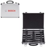 Set 11 accesorii Bosch SDS-PLUS, datla, burghie pentru beton + cutie depozitare