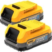 Set 2 baterii DeWALT PowerStack, 18V Li-Ion 1.7Ah