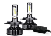 Set 2 becuri LED H11 F2 COB Canbus, 100W, lumina alb-rece, 12.000 lumeni