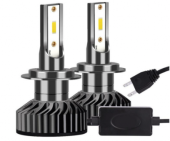 Set 2 becuri LED H7 F2 COB Canbus 100W lumina alb-rece 12.000 lumeni