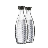 Set 2 carafe de sticla Sodastream 0.7 l, pentru aparate Crystal sau Penguin