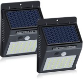 Set 2 Lampi BRIGHT 30 LED Solare cu senzor de miscare si lumina 1 mod ILUMINARE