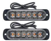 Set 2 x Lumini de Avertizare 6 LED pentru platforma ATV Tractor Jeep Off Road