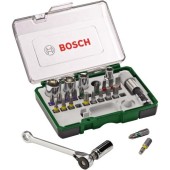 Set 27 accesorii cu clichet Bosch