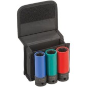 Set 3 chei tubulare impact Bosch, prindere 1/2inch, 17/19/21 mm