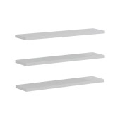 Set 3 rafturi de perete Divar Pako World Alb 60x14.5x1.8 cm