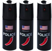 Set 3 x Spray POLICE paralizant de buzunar cu Chilli 