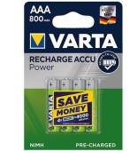 Set 4 Baterii VARTA BLISTER, AAA, 800mAh