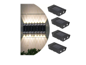 Set 4 lampi solare cu LED bidirectional sus jos