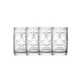 Set 4 pahare pentru sucuri si cocktail-uri Tiki Sardinia RCR Crystal, 46 cl, Stivuibile