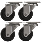 Set 4 Roti 32mm NEGRE Pivotante NEGRE ROTILE culoarea Negru