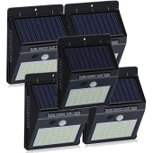 Set 5 Lampi Solare BRIGHT 30 LED cu Senzor de Miscare si Lumina 1 Mod ILUMINARE