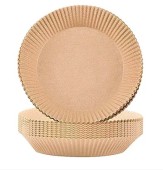 Set 50 hartii de copt ROTUNDE pentru friteuza Unica folosinta 16x4.5 cm Maro