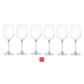 Set 6 pahare vin alb cu picior OPTIQ, 450 ml, RCR