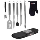 Set 8 piese pentru gratar, inox - Zokura