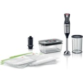 Set Blender Vertical/Sistem vidare/Saci pentru vidare Bosch MS6CM61V2, 1000 W, 12 viteze (Argintiu/Negru)