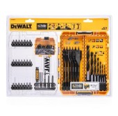 Set burghie si biti DeWalt DT70768-QZ, 57 piese (Galben/Negru)