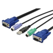 Set Cabluri KVM, Digitus, VGA, Multicolor DS-19233