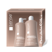 Set cadou DoubleSilk Vanilie & Macadamia 330ml sapun si gel de dus