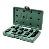 Set capete cheie tubulara Sata 1/2inch, 6p, 10-24 mm, 12 piese (Verde)