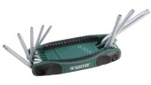 Set chei Sata hex ST09123SJ TX, maner tip briceag, 8 piese (Verde)