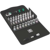 Set clichet 8100SA Zyklop cu tubulare, 1/4inch, 42 de piese, Wera