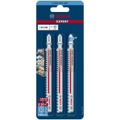 Set de 3 panze de fierastrau vertical Bosch Expert Multi Material T 367 XHM 2608900560, 3.5-5 mm spatiere dinti, 132 mm lungime