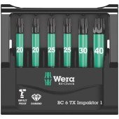 Set de biti Bit-Check 6 TX Impaktor 1, 6 bucati, Wera