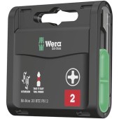 Set de biti, Wera, Universal, Zona BiTorsion, Verde/Negru, 20 piese