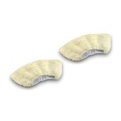 Set lavete pentru duza de mana Karcher 2.863-344.0, Microfibra, Compatibile cu Karcher SC 1, SC 2, SC 3, SC 4, SC 5, SG 4/2, SI 4 (Galben/Alb)