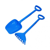 Set lopata+grebla, albastru