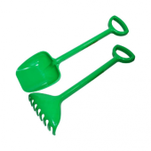 Set lopata+grebla, verde