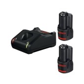 Set pentru incepatori acumulator si incarcator Bosch, 2 x GBA 12V 3.0Ah si GAL 12V-40