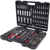 Set premium chei tubulare si biti, KS TOOLS CHROMEplus, 1/4inch, 3/8inch, 1/2inch, 195 piese