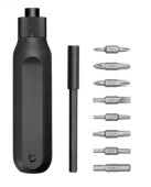 Set surubelnita de precizie Xiaomi Mi Ratchet Screwdriver BHR4779GL, 16-in-1, Otel S2, cap magnetic, 8 biti cu capat dublu (Negru)