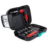 Set trusa de chei incorporatacu lanterna Flash tool box 23 bucati/set