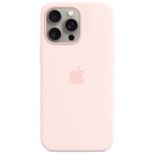 Silicone with MagSafe for iPhone 15 Pro Max - light pink