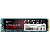 Silicon power Silicon Power SSD P34A80 512GB, M.2 PCIe Gen3 x4 NVMe, 3400/3000 MB/s