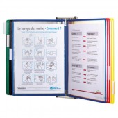 Sistem prezentare perete 10 display-uri A4 culori asortate Tarifold