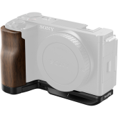 SmallRig 4864 L-Shape Mount Plate with Wooden Handle for Sony ZV-E10 II