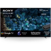 Smart TV OLED XR-55A80L Seria A80L 139cm negru-gri 4K UHD HDR