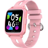 Smartwatch Copii Denver Kids SWK-110P, Ecran 1.4inch, Bluetooth, Ritm cardiac, Saturatie Oxigen SpO2, Pedometru, Monitorizare Somn, Notificari (Roz)