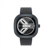 Smartwatch Doogee DG Ares Gri, Bratara din piele, LCD HD 1.32 , Ritm cardiac, Saturatie oxigen, Monitorizare somn, 300mAh