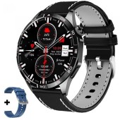 Smartwatch iHunt Watch 13 Titan, Ecran AMOLED 1.43inch, Bluetooth, IP68, Monitorizre somn, Pedometru, Contor calorii, Ritm cardiac, Curea suplimentara silicon (Negru)