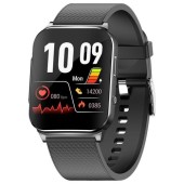 Smartwatch iSEN EP03, 1.83inch IPS HD, ECG, Ritm cardiac, Presiune sanguina, Glicemie, Oxigen, Monitorizare somn, Bt v5.1, IP67, 185mAh, Negru