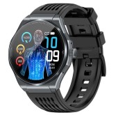 Smartwatch iSEN JA03, Ecran AMOLED HD 1.43inch, Glicemie, Apel Bluetooth, Apel SOS, Asistenta vocala, Nivel radiatii, EKG, Acid uric, Lipide sange, Masa (Gri)